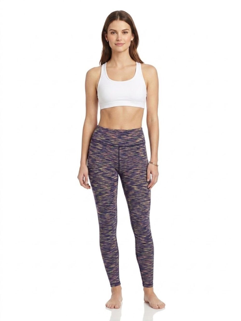 Zella Space-Dyed Purple/Multi High-Rise Leggings
